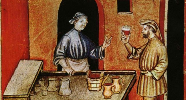 Rượu vang thời trung cổ