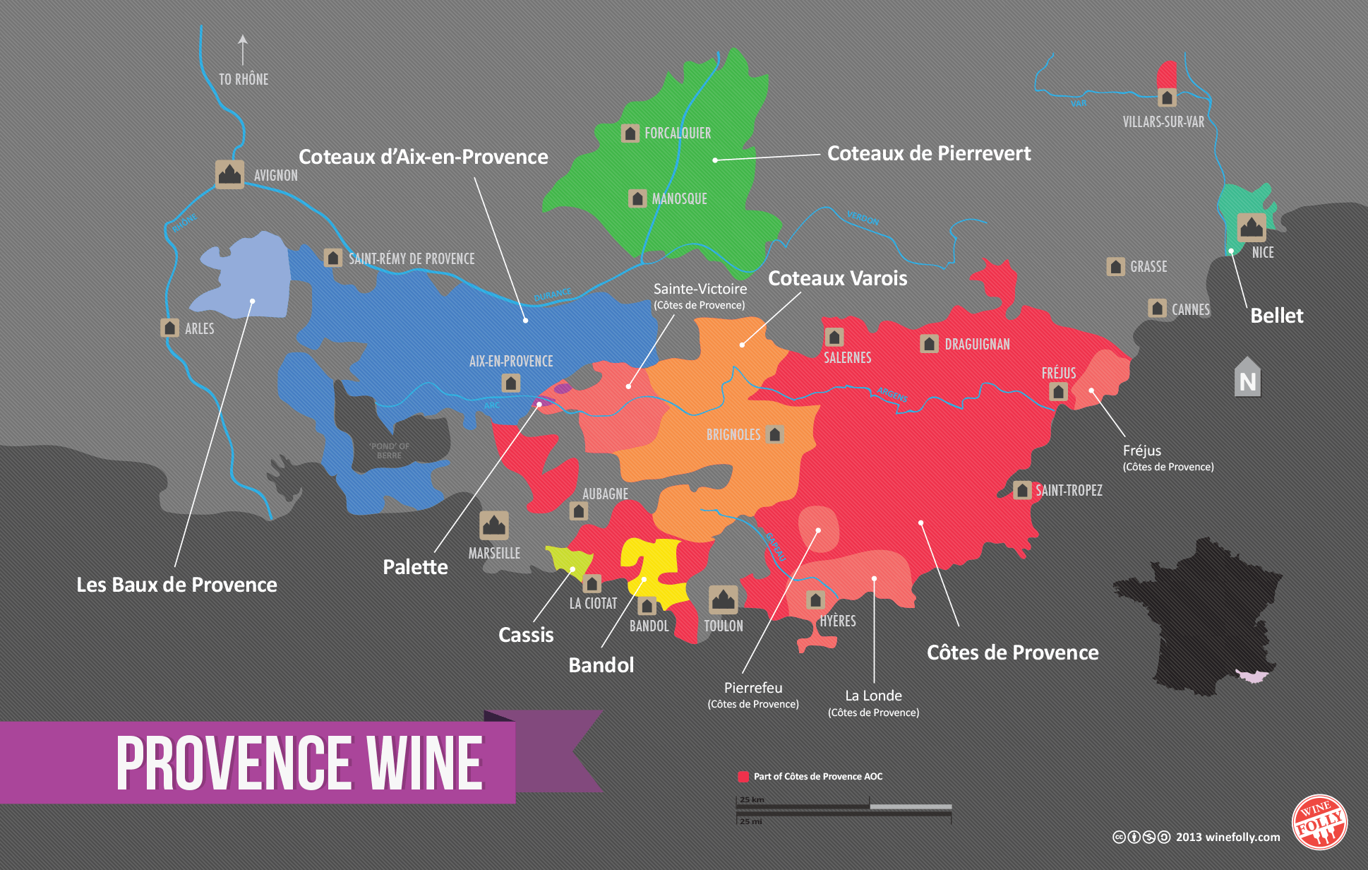 Rượu vang Pháp - Provence